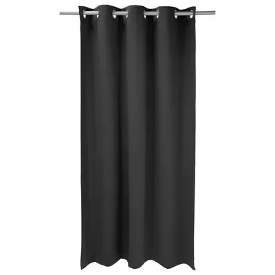 Produktbild von Verdunklungsvorhang 245x140 cm Öse Schwarz Vorhang Blickdicht Verdunkelung Thermo Gardinen Verdunklungsgardine Thermovorhang Verdunklungsgardine
