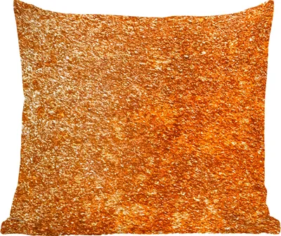 Produktbild von MuchoWow® Zierkissen Sofakissen Wohnzimmer Dekokissen 60x60 cm Metall - Rost - Orange - Vintage - Industriell - Sitzfläche - Foto Polster