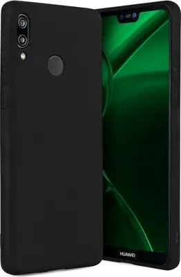 Produktbild von ONEFLOW® Slim Case kompatibel mit Huawei P20 Lite - Hülle ultra dünn aus Silikon, Schwarz