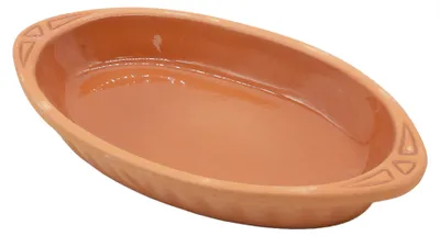 Produktbild von Viapot KILIS Medium 600 ml - Innen Braun Glasiert - Terrakotta-Auflaufform - 28×15,5×4,5 cm