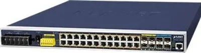 Image de Planet IGS-6325-24P4X - Administré - L3 - Gigabit Ethernet (10/100/1000) - Power over Ethernet (PoE) - Montage en rack - 1U