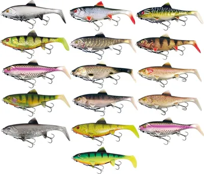Produktbild von Fox Rage Replicant Shallow - Gummifisch, Farbe:UV Natural Perch, Länge / Gewicht:18cm - 65g
