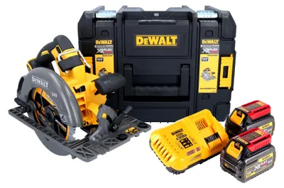 Immagine prodotto di DeWalt DCS 579 T2T Sega circolare a batteria 54 V FlexVolt 190 mm Brushless + 2x batteria 6,0 Ah + caricabatteria + TSTAK