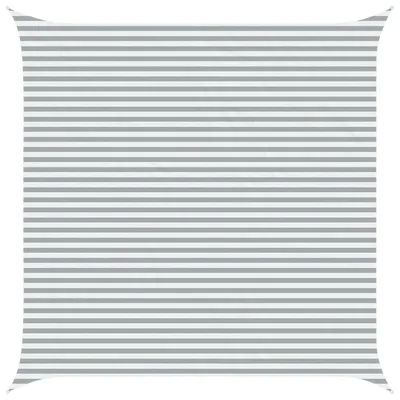 Immagine prodotto di Tenda da sole vidaXL grigio chiaro e bianco 5 x 5 m 100% poliestere Oxford