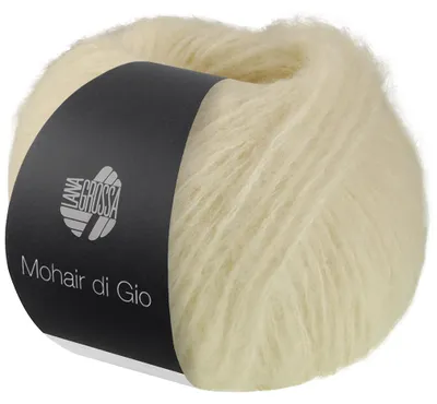 Produktbild von Lana Grossa - Mohair di Gio 0009 rohweiß