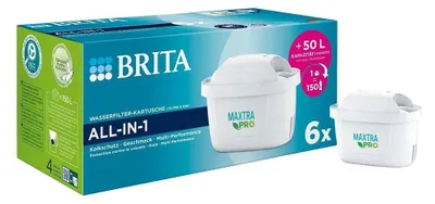 Produktbild von BRITA MAXTRA PRO ALL-IN-1 Wasserfilter 6er-Pack (Filtert PFAS)