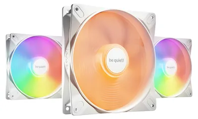 Produktbild von be quiet! LIGHT WINGS LX 140mm PWM High Speed 3-Pack White Computergehäuse Ventilator 14 cm Weiß 3 Stück(e)