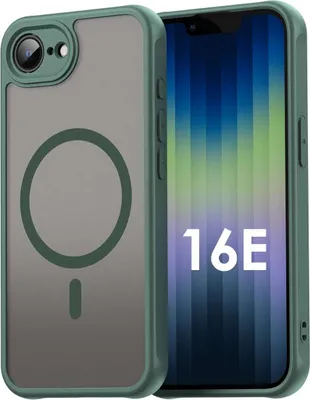 Produktbild von Handyhülle für Apple iPhone 16E Matt Case Schutzhülle Kratzfest Passgenau Grün