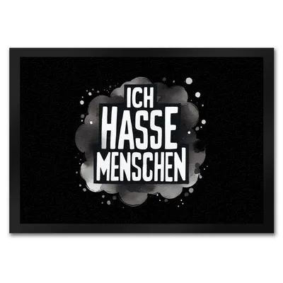 Produktbild von Ich hasse Menschen Fußmatte in 35x50 cm