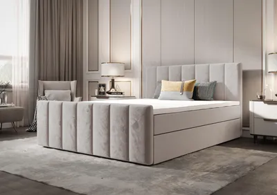 Produktbild von B&B Home Boxspringbett AdelleIV 180x200 cm – mit Bettkasten