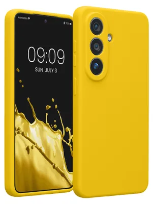 Produktbild von kwmobile Hülle kompatibel mit Samsung Galaxy S26 - Hülle Silikon gummiert - Handyhülle - Handy Case in Strahlend Gelb