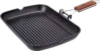 Produktbild von Umweltfreundliche Titan-Grillpfanne für Induktion - 34 x 24 cm mit Antihaftbeschichtung