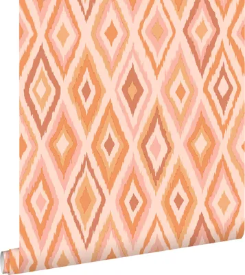 Obrázok produktu pre ESTAhome tapeta kontrolný vzor ružová a oranžová 50 x 900 cm