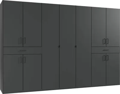 Produktbild von Kleiderschrank Tibet Drehtürenschrank Ausführung wählbargraphit