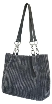 Immagine prodotto di Borsa a tracolla in velluto a coste per donna - Accessorio di moda casual per l'uso quotidiano