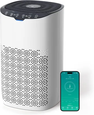 Produktbild von AROEVE Luftreiniger, CADR 300 m?/h für 120 m? Raum, Luftreiniger Allergiker gegen Pollen, Staub, Tierhaare, Rauch, Automatikmodus mit Sensor, Leise 25dB, Ideal für Allergie-Haushalte