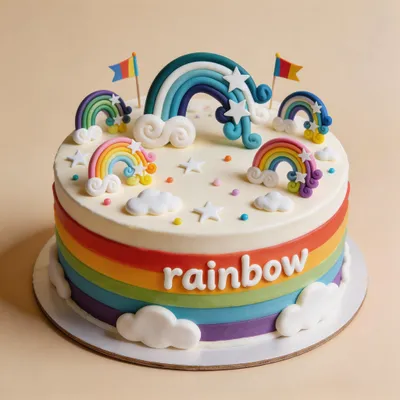 6er Set Regenbogen-Deko für DIY Bastelprojekte