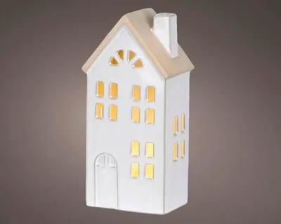 Produktbild von Lichtobjekt Lumineo Haus mit LED H 20,5 cm Lichtfarbe warmweiß