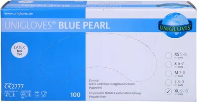 Immagine prodotto di Guanti monouso in nitrile blu XL, 100 pz. Guanti
