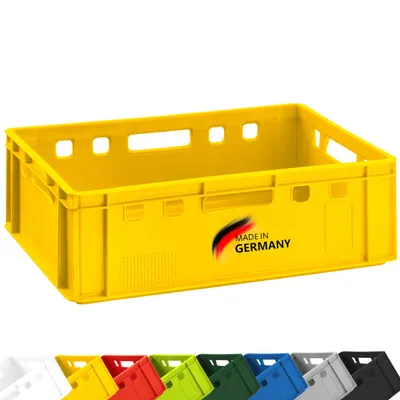 Produktbild von Fleischkiste E2 Metzgerkiste 60x40x20cm lebensmittelecht, robust, stapelbar - Universal Lagerkiste Eurobox aus Deutschland