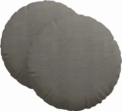 Obrázok produktu pre vidaXL Vankúš na sedenie 2 ks svetlosivá Ø 80 cm manšestrová látka