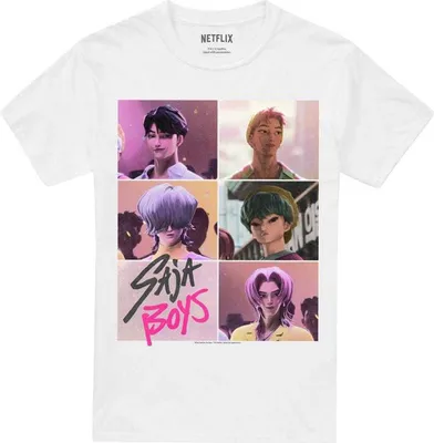 Immagine prodotto di K-Pop Demon Hunters - Maglietta "Era" per uomo/donna Unisex TV20366 (XL) (Bianco)