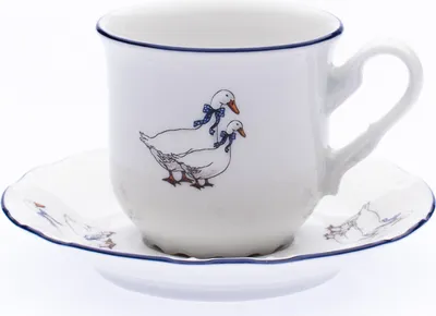 Produktbild von Thun 1794 Tasse mit Untertasse, Gans, 95 ml, Porzellan, Konstanz, Thun