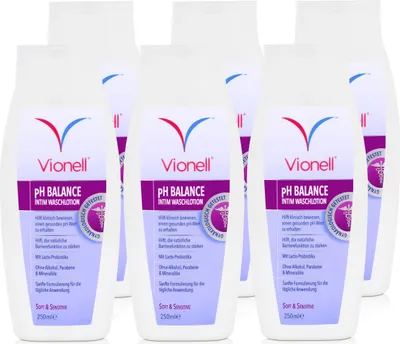 Produktbild von Vionell Intim Waschlotion pH Balance Soft & Sensitive 250ml (6er Pack)