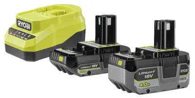 Image de Pack énergie RYOBI RC18120A-242X chargeur Rapide 18V 2A + Batterie Lithium+ 4Ah + Batterie 2Ah ONE+™