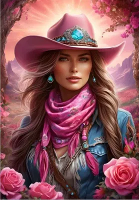 Produktbild von Bluebird Puzzle Legespiel Pink Cowgirl - 1000 Teile buntes Spielzeug