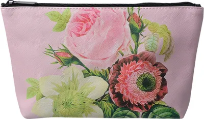 Produktbild von Clayre & Eef Damenkulturtasche 26x6x16 cm Rosa Kunststoff Blumen