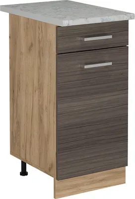 Image de Meuble cuisine Vicco R-Line Gris noble 40cm PT Marbre, Model 53432