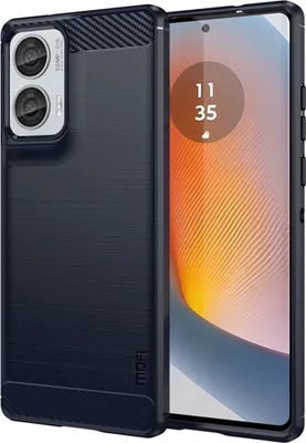 Produktbild von Motorola Moto G85 Hülle - Coverup Armor Brushed TPU Back Cover - Blau