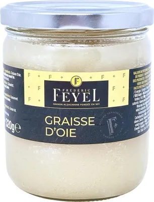 Immagine prodotto di FEYEL Grasso d'oca Graisse d'Oie - Grasso d'oca francese non salato, barattolo da 320 g