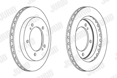 Produktbild von 2x JURID Bremsscheibe 563049JC für SUZUKI Grand Vitara I SUV (FT HT) 29mm 8 1kg