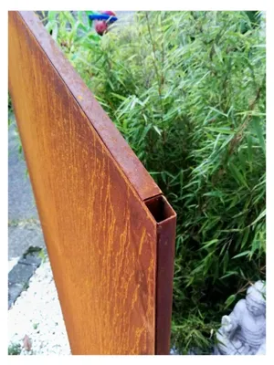 Produktbild von Edelrost Sichtschutzwand aus Metall