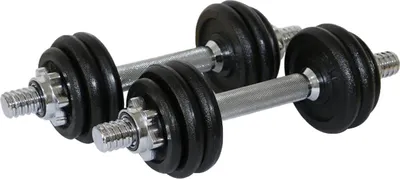 Produktbild von Verstellbares Kurzhantel Set 15kg, Hantel Set mit Gewicht und Hantelstange
