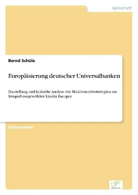 Produktbild von Europäisierung deutscher Universalbanken