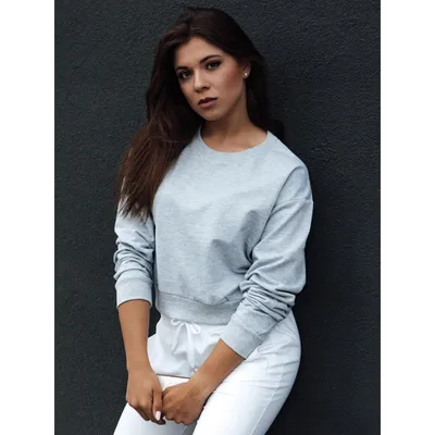 Produktbild von Damen-Sweatshirt CASUALVIBE hellgrau XL