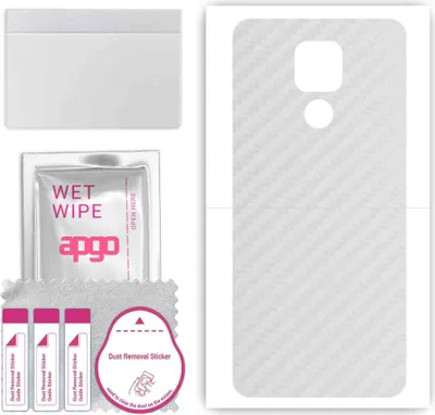 Produktbild von apgo Rückseite Schutzfolie, Skin, kompatibel mit myPhone Now Esim, Hinten Displayschutzfolie aus Vinylfolie, kratzfest, einfache Montage - Transparenter Kohlenstoff