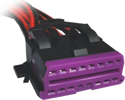 Produktbild von D39C OBD2 Einbaubuchse Adapterkabel – OBD II 16-Pin Buchse für Auto KFZ LKW, 30 cm, kompatibel mit VW Volkswagen
