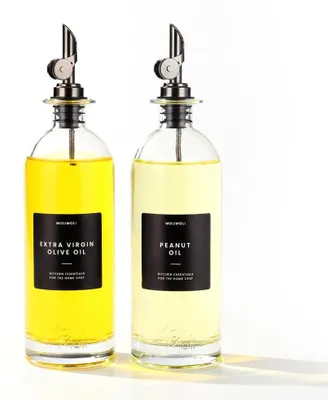 Immagine prodotto di Set di 2 dispenser per olio - Bottiglie in vetro con erogatore automatico
