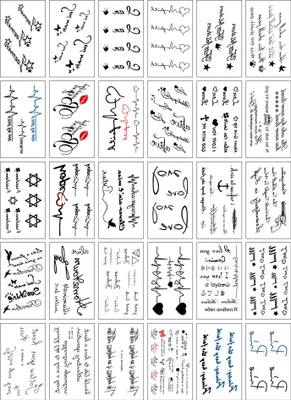 Produktbild von INF Schicke temporäre Tattoos - 30 einzigartige Designs