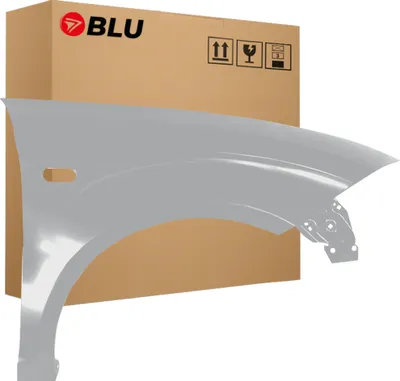 Image de BLU Aile Compatible avec Seat Altea 5P1/5P5 LS7Y Droite Silber Grau Luna | 2004-2015 | Avant | Peint| Prêt à Monter | Acier