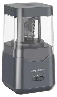 Productafbeelding van Basics Draagbare elektrische puntenslijper - Spiraalvormig mes - Automatische stop - Batterij - USB-voeding