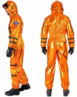 Productafbeelding van Ruimtepak, model "Heer", metallic oranje, maat S