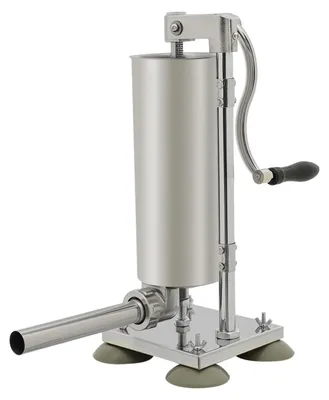 Produktbild von Wurstfüller - Manuelle Vertikal-Wurstmaschine 3 L - Edelstahl - 6 Füllrohre - Für Haushalt und Gewerbe