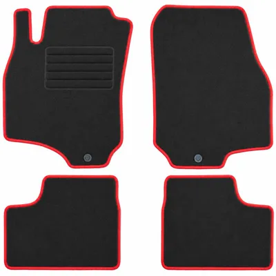 Fußmatten-Set für Opel Astra G Cabrio, 03/2001-10/2004, 4-teilig, Schwarz