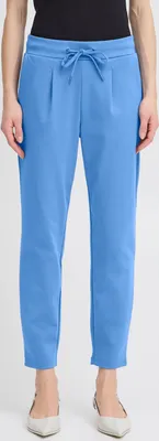 Produktbild von b.young BYRizetta Damen Hose Stoffhose Pants mit Stretch Kordelzug Bundfalten Eingrifftaschen Slim fit