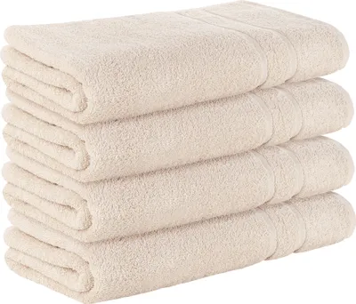 Obrázok produktu pre StickandShine, 4-dielna sada prémiových froté uterákov do sauny, 80 x 200 cm, krémová farba, gramáž 500 g/m², 100 % bavlna